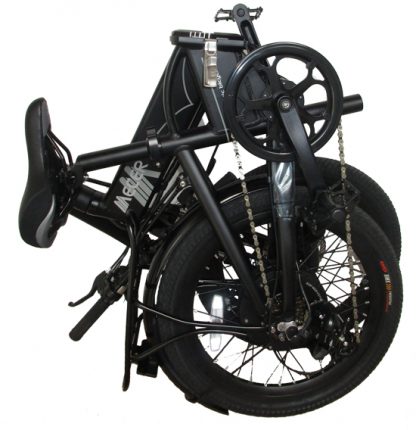 MEB-PL-20-BK MECER Vélo pliant 20’ électrique – Cadre alu - Autonomie 60 à 70km – 7 vitesses Shimano – Assemblé en France – Noir – Image 6