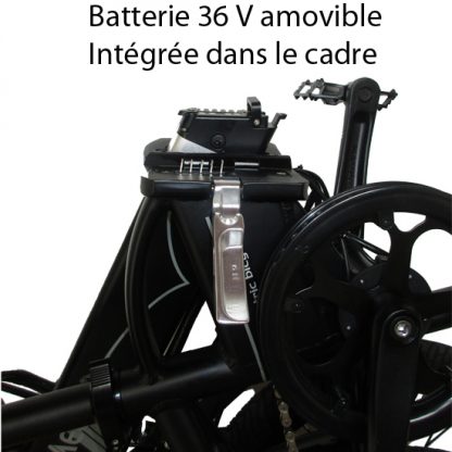 MEB-MBP-26-BK Vélo Électrique MECER Tout Terrain, 26", Pliable, Cadre Alu ultra léger entièrement suspendu, batterie caché amovible dans le cadre, 21 vitesses, double freins à disques – Image 4