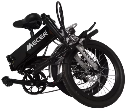 MEB-PL-20-BK MECER Vélo pliant 20’ électrique – Cadre alu - Autonomie 60 à 70km – 7 vitesses Shimano – Assemblé en France – Noir – Image 15