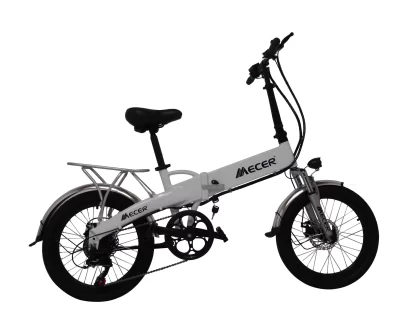 MEB-PL-20-BK MECER Vélo pliant 20’ électrique – Cadre alu - Autonomie 60 à 70km – 7 vitesses Shimano – Assemblé en France – Noir – Image 14