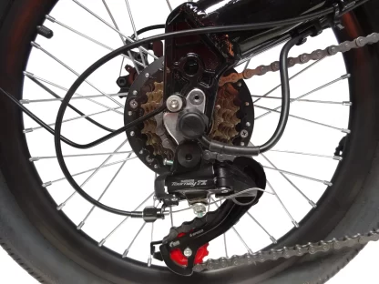 MEB-PL-20-BK MECER Vélo pliant 20’ électrique – Cadre alu - Autonomie 60 à 70km – 7 vitesses Shimano – Assemblé en France – Noir – Image 10
