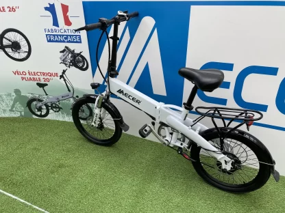 MEB-PL-20-BK MECER Vélo pliant 20’ électrique – Cadre alu - Autonomie 60 à 70km – 7 vitesses Shimano – Assemblé en France – Noir – Image 7