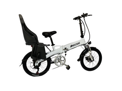 MEB-PL-20-BK MECER Vélo pliant 20’ électrique – Cadre alu - Autonomie 60 à 70km – 7 vitesses Shimano – Assemblé en France – Noir – Image 8