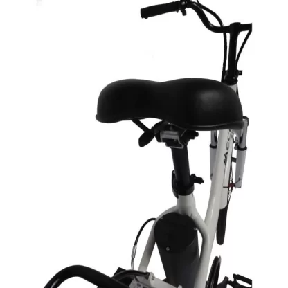 MEB-CB-26-W MECER Vélo de ville 26’ électrique – Cadre alu avec enjambement bas – Autonomie 60 km à 70km- 7 vitesses Shimano – Assemblé en France – Image 4