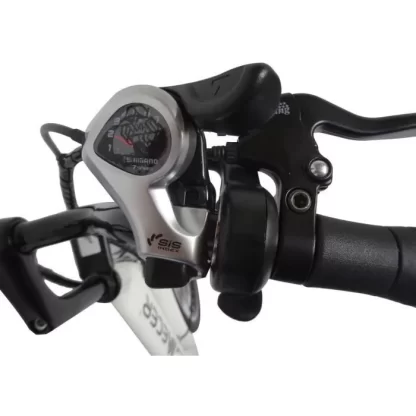 MEB-CB-26-W MECER Vélo de ville 26’ électrique – Cadre alu avec enjambement bas – Autonomie 60 km à 70km- 7 vitesses Shimano – Assemblé en France – Image 2