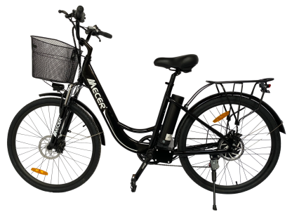 MEB-CB-26-BK MECER Vélo de ville 26’ électrique – Cadre alu avec enjambement bas – Autonomie 60 km à 70km - 7 vitesses Shimano – Assemblé en France
