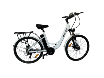 MEB-CBCM-26-W Vélo de Ville Moteur Central blanc